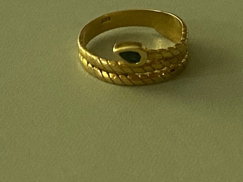 Gold ring 333er mit - 333er, saphir