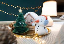 NICI Auswahl Plüsch *Funny Winter* Tannenbaum, Lebkuchenhaus, Schneemann 15cm