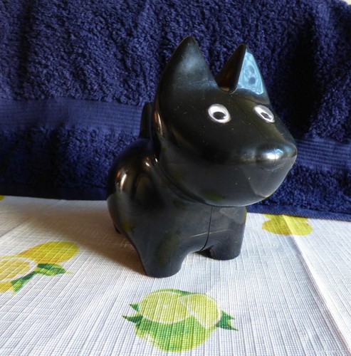 Spardose hund schwarz 14 x - -,