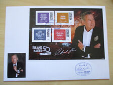 ROLAND KAISER - Ersttagsbrief mit Block der 1. Serie dieser Ausgabe (Aufl.100)