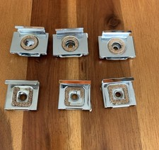 Spiegel Glas Wandhalter 6er Set ,Spiegel wandbefestiger ,Metall ,4x2,5/3x2,5