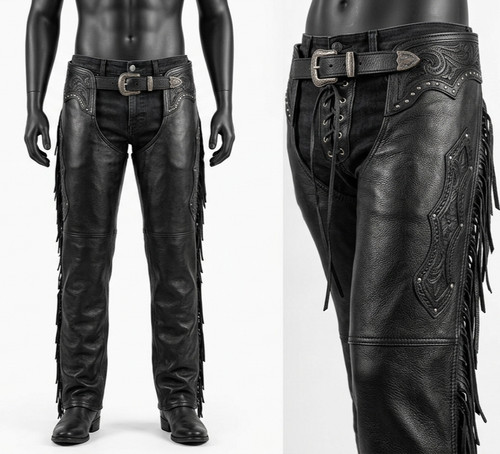 Midnight raven leder chaps - chaps, |