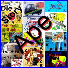 CD: Ape Reparaturanleitung, Bedienung, Wartung,  (Piaggio / Vespa)