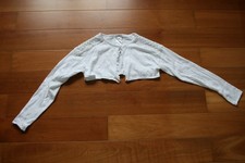 Vertbaudet Bolero-Strickjacke Mädchen weiß, Größe 152