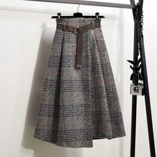 Damen Winter Tartan Rock Midi