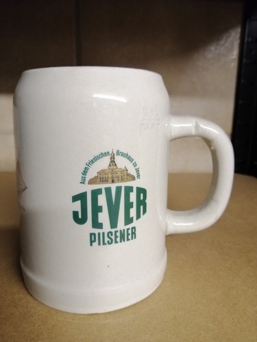 Jever bierkrug seidel keramik - bierkrug,