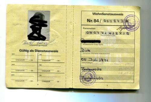 Nva wehrdienstausweis - nva,