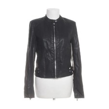 Amisu, Jacke, Damen, Größe: 38, Schwarz, Einfarbig, Lederimitat #NHd