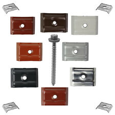 Kalotten Alu 41-32 für Trapezblech 35/207 farbig inkl. Schrauben V2A 6,5x75