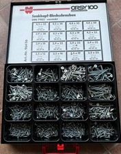 WÜRTH - Senkkopf-Blechschrauben verzinkt, Sortiment im Koffer - Art.Nr 964116