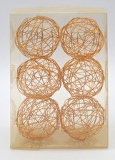 6 Stück Drahtbälle