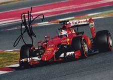 SEBASTIAN VETTEL Formula 1 hand signed 13x18 cm photo, autogram