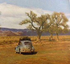 Mit VW Käfer Ovali FRÜHLINGSFAHRT IN DIE SAHARA 1959 Brezel KdF Dickholmer T123