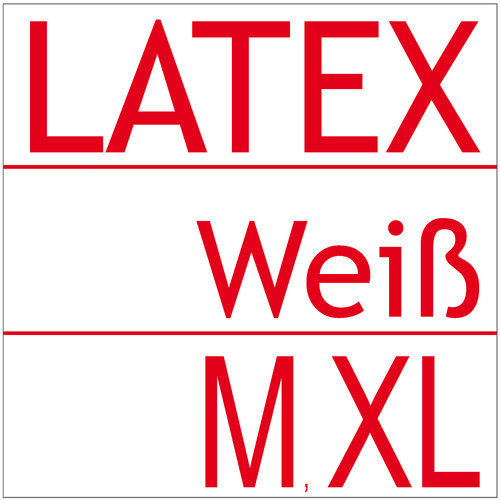 Latex oder 1 - latex, m