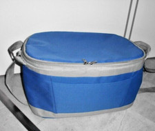 Thermotasche Picknicktasche umhängetasche Kühltasche Kühlbox bag blau 40x25x20