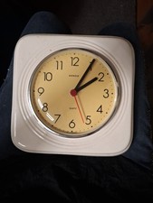 Vintage Kienzle Wanduhr,Küchenuhr Keramik  Batteriebetrieben