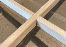 Fenstersprossen zum Nachrüsten Fenster Sprosse Holz - Wiener Sprosse 24mm x 14mm