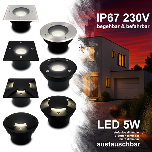 Bodeneinbauleuchten außen led - bodeneinbauleuchten,