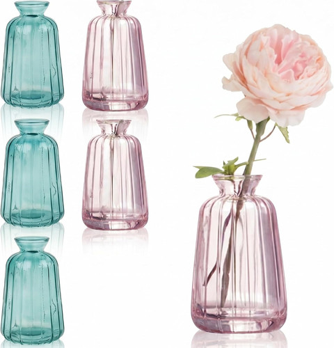 Stück kleine glasvasen 6er - glasvasen,,