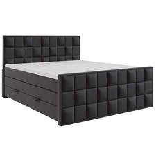 Boxspringbett - schwarz - H3 -