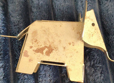 Metall elefant figur gold - metall,