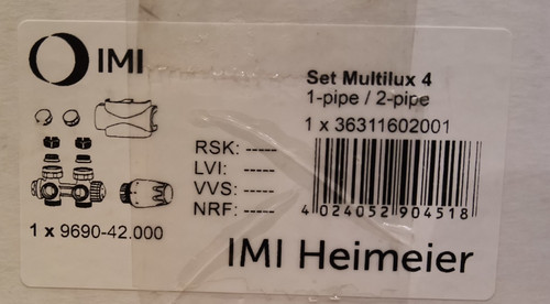 Heimeier multilux set - heimeier,