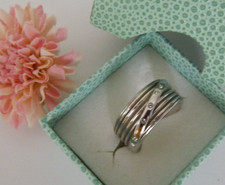 Pierre Lang schöner Ring silberfarben  Gr. 8  gut erhalten