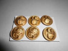 CCG Kontrollkommission Deutschland 6 vergoldete Messing Uniform Knöpfe  