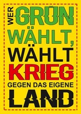 Aufkleber/Sticker - Wer grün
