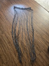 ✅️2er Pack Vorhänge in Schwarz Silber 2,10m lang und 90cm breit Polyester✅️