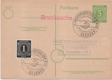 All.Bes., GS mit aptierten SSt. Dresden "2. Landesparteitag der SED"