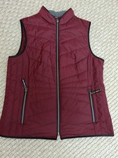 Mona Damen Steppweste, Größe 40. Bordeaux. Seiten Taschen.Gebraucht.