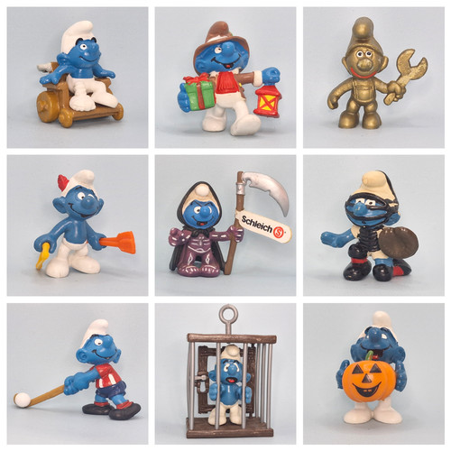 Vintage schlumpf figuren - schlumpf,
