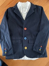 Jako-o Sakko und Hemd festlich blau Jersey 128/134