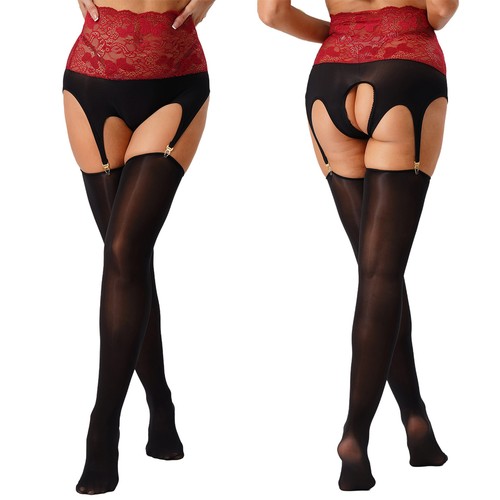Damen strapsstrümpfe glanz - damen,