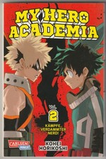 ✪ MY HERO ACADEMIA #2, Carlsen Manga 2016 MANGA-TASCHENBUCH NEUW TOP Z0-1