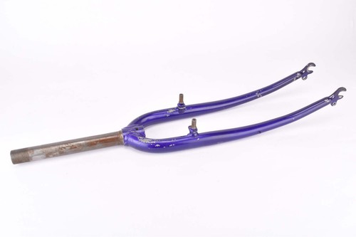 Blue trekking steel fork - blue,