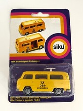 siku 1314 VW Bus T2 DBP helles Gelb in seltener 70er Blisterverpackung / OVP