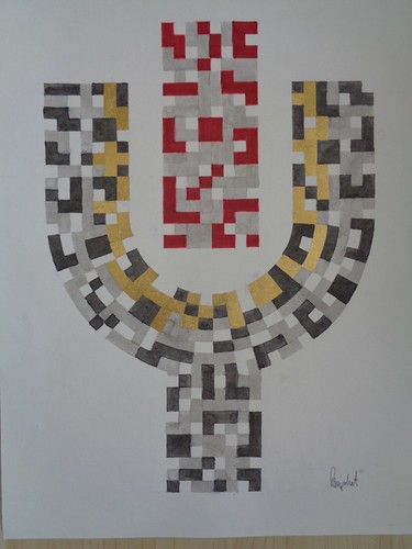 Art grafik zeichnung - op-art,