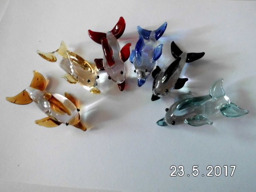 Delphin aus glas glastier - aus,