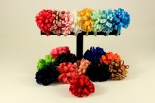 Haargummi Zopfhalter Schleife  Pompon 19 Farben Haarschmuck Mädchen K015