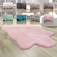 Fellteppich Kunstfell XXL Imitat Flokati Stil Hochflor Versch. Größen u. Farben
