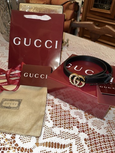 Gucci marmont pearl belt - gucci,