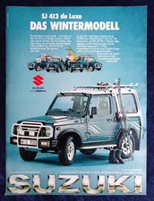 Suzuki SJ 413 de Luxe, originale Werbung aus 1988