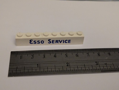 Esso service vintage legostein - vintage,