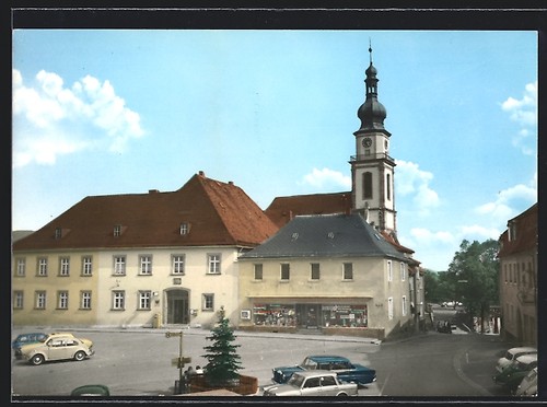 Ansichtskarte stadtsteinach - ansichtskarte,