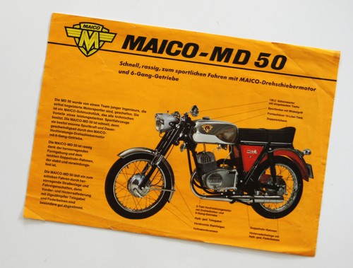 Maico md50 verkaufs prospekt - maico,