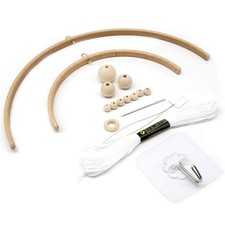 INTVN DIY Holz mobilen Rahmen für Handwerk natürliche Holz Mobile aufhänger Mobi