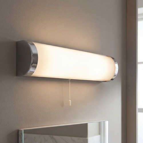 Wandlampe bad glas zugschalter - bad,