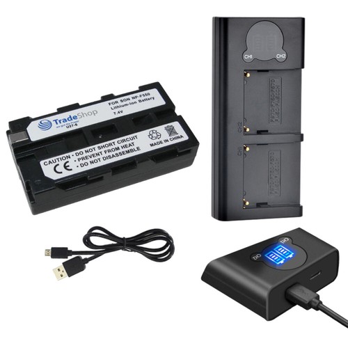Dual lcd ladegerät akku - lcd, +